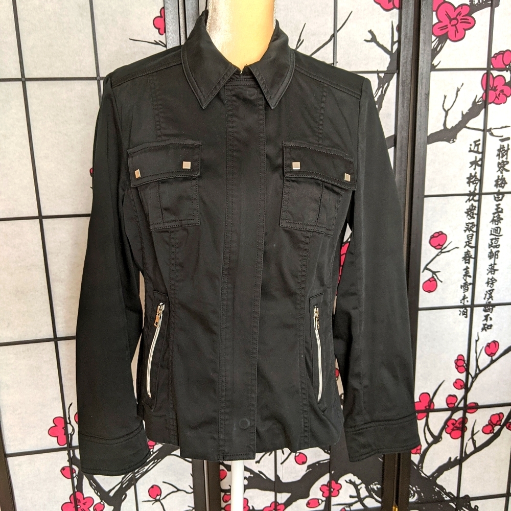 Jones New York Light Jacket Black size Large L
